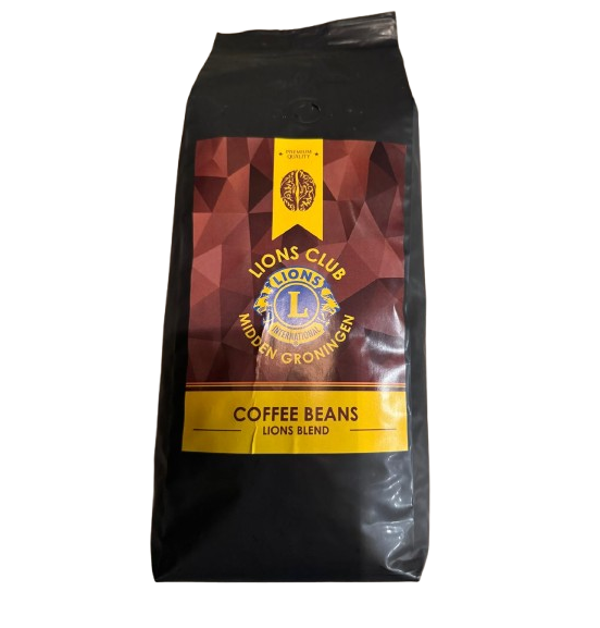 Lionskoffie zak 1000gr - Braziliaanse Arabica met een vleugje Midden-Amerikaanse Robusta bonen