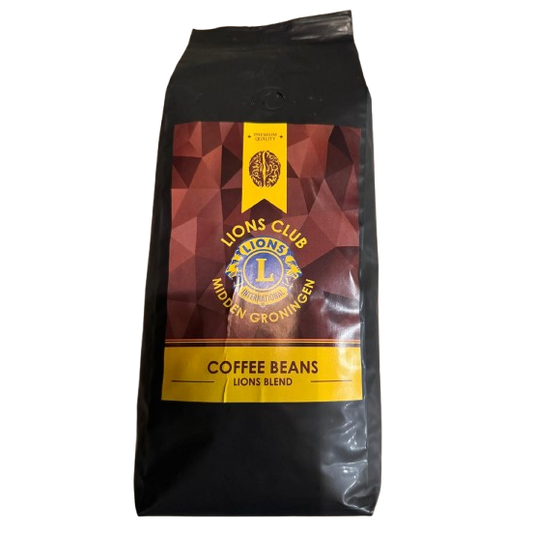 Lionskoffie zak 1000gr - Braziliaanse Arabica met een vleugje Midden-Amerikaanse Robusta bonen